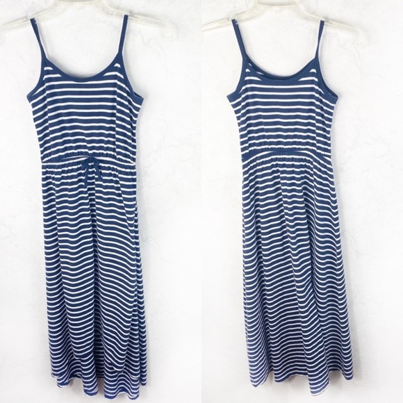 [Gap] Blue Striped Maxi Dress - Picture 1 of 3